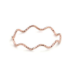 몽슈와 14K 실링 웨이브 반지