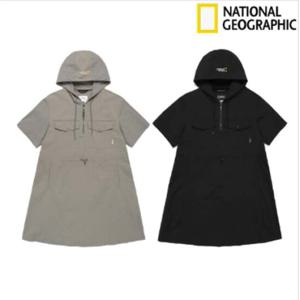 내셔널지오그래픽 N242WOP080 W 시그너스 우븐 스트레치 후드 반팔 원피스