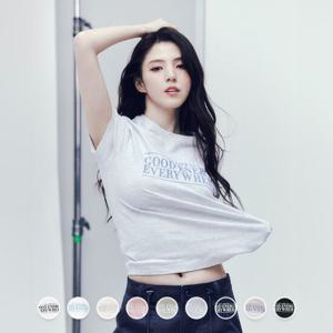 [지오다노/본사] 394504 여 미니핏 그래픽 티셔츠 *신컬러입고