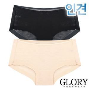 [글로리]자카드 인견 누디사각팬티1종(GLP1363)90~100