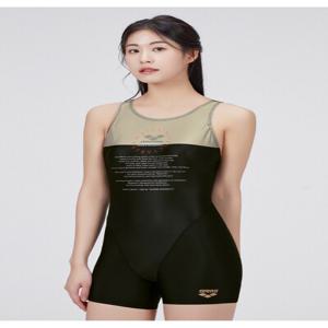 [아레나수영복] 애바 3부 반신 크로스백 A5BL1PL82BLK