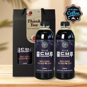 [인더스콜] 콜드브루 더치커피 원액 선물세트 1L+1L 액상 커피