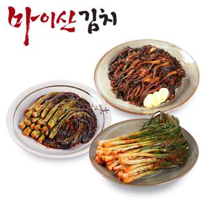 [한국농협김치] 전북 마이산김치 3종9호 고들빼기1kg/갓김치1kg/파김치1kg