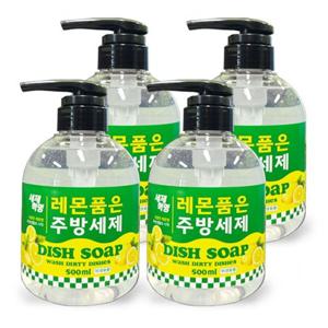 세제혁명 레몬 품은 주방세제 500ml 4개