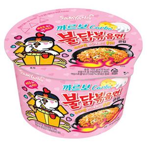 삼양 까르보불닭볶음면 큰컵 105g X 16개