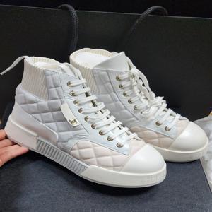 23ss 샤넬 하이탑 스니커즈 핑크 아이보리 운동화 통굽 시즌스니커즈