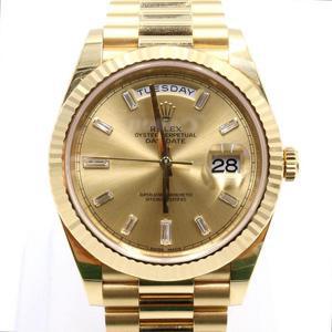 롤렉스 228238 18K골드금통 샴페인 10P바게트다이아 Day date40 데이데이트40mm 남성 시계aa36629