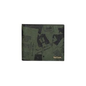 폴스미스 PAUL SMITH 남성 시그니처 프린트 반지갑 KHAKI M1A 4832 ECOLPR