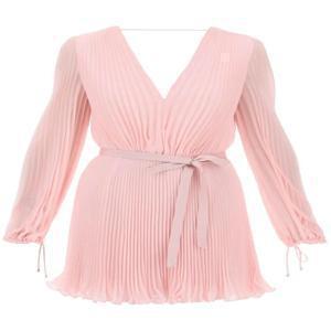 [NB02] 막스마라 여성 원피스  mini pleated chiffon visit dress VISITA 005RO