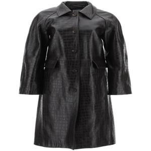 [NB02] 토템 여성 레더 자켓 crocodile embossed leather coat 241 WRO1069 LE0042 034