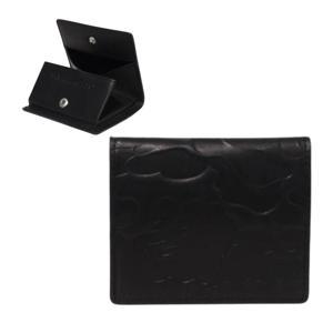 베이프 BAPE 엠보싱 가죽 미니지갑 블랙 1K80190013