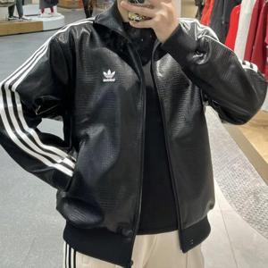 아디다스 프리미엄 레더 가죽 파이어버드 트랙탑 져지 자켓 IY2912