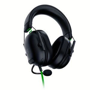 TEMU Razer BlackShark V2 X 게이밍 헤드셋, 7.1 서라운드 사운드, 50mm 드라이버, 메모리 폼 쿠션, USB, 3.5mm 오디오 잭, 비수면 방수, PC, 스위치용 - 성인 게임 헤드폰|게임|헤드폰|USB