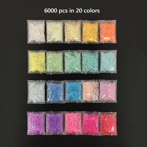 TEMU 6000개 20색 100g 2mm 스타일 라운드 유리 씨드 비즈 키트 DIY 쥬얼리 만들기, 핸드메이드 팔찌, 귀걸이, 목걸이, 엄마와 친구에게 완벽한 선물