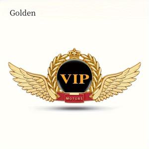 TEMU 1pc 유니버설 메탈 VIP 엠블럼 배지 스티커, 개인화된 자동차 개조 바디 장식, 엔진 후드 사이드 마커 윈도우 데칼, 다양한 모델과 호환 가능