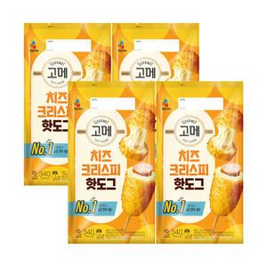 고메 치즈 크리스피 핫도그, 340g, 4개 (총 16입)