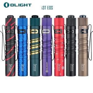 Olight I3T EOS 180 루멘 포켓 손전등 이중 출력 슬림 소형 강력한 EDC 램프 토치 미니 키체인 라이트 AAA