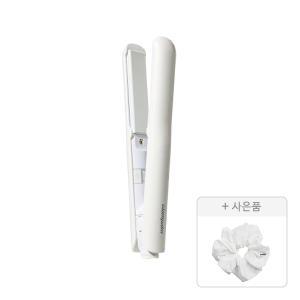 글램팜 오마이글램 OMG고데기, GP105, 화이트, 미들사이즈, 1개 + 증정(헤어스크런치, 화이트, 1개)