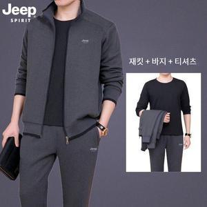 JEEP  남성 스포츠세트 봄가을 긴팔 순면 캐주얼 트레이닝바지