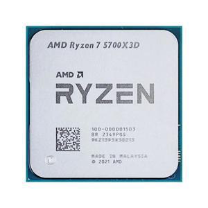 ac팬 AMD Ryzen 7 5700X3D 41 GHz 8 코어 16 스레드 CPU 7NM L3 = 96M 100 000001503 소켓 AM4 선풍기 없음