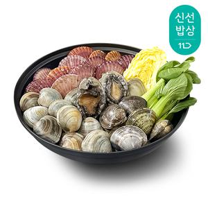 [품질보장] 더신선 알찬구성 전복모듬조개 5종세트 2kg 내외 / 구이 찜 해물탕 캠핑용