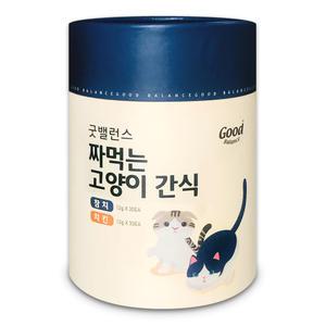 굿밸런스 짜먹는 고양이 간식 참치+치킨 60p