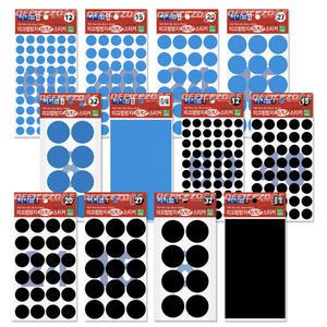 터치엠 논슬립 실리콘 스티커 미끄럼방지 패드 투명 원형 블랙 사각 소음