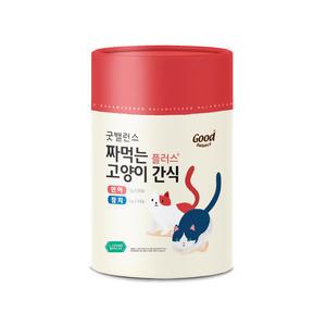 굿밸런스 짜먹는 고양이간식 플러스 12g 60입(참치30P,연어30P), 1개