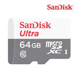 [샌디스크]MicroSDXC 울트라 64GB 100MB/s Class10 QUNR ST1 freeship