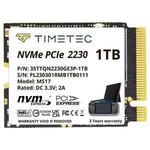 Timetec 1TB M.2 2230 SSD NVMe PCIe Gen3x4 솔리드 스테이트 드라이브 스팀 데크 마이크로소프트 서피스