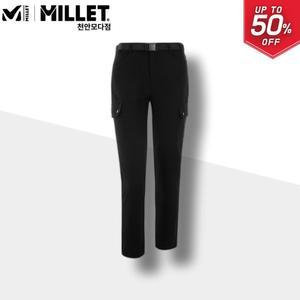 [밀레] MILLET 약기모 여성 카고 팬츠 등산 바지 아웃도어 블랙