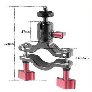 알루미늄 합금 자전거 마운트 카메라 핸들 바 360 도 회전 자전거 클립 브래킷 산악 오토바이 Insta360 x4