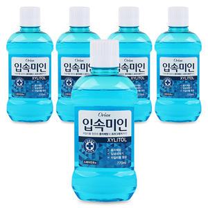 오릭스 입속미인 후레쉬 가글 770ml x 5개 토탈케어 대용량 구강청결제 가글액 가그린