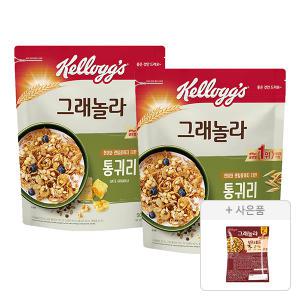 켈로그 통귀리그래놀라, 500g, 2개 + 증정 (넛츠&씨드 그래놀라 40g, 1 개 )