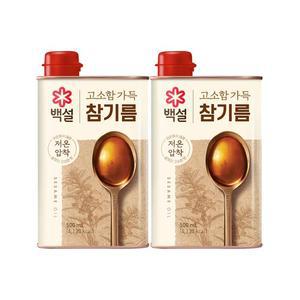 [CJ]백설 고소함가득 참기름 500ml x2개