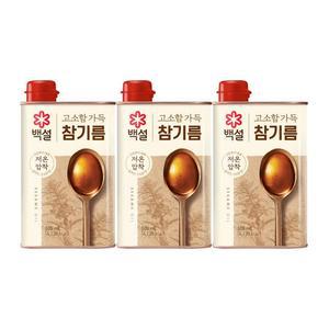 [CJ]백설 고소함가득 참기름 500ml x3개