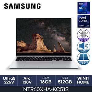 HMC / 삼성 갤럭시북5 프로 / NT960XHA-KC51S (D5 RAM 16GB / NVMe 512GB / WIN11HOME) / U5(S2)-226V