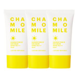 [네이처리퍼블릭] 3개묶음 캐모마일 카밍 톤업 선크림 SPF 50+ PA++++