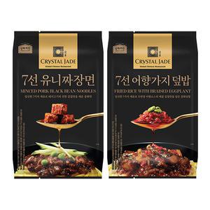 상하키친 크리스탈제이드 7선 유니짜장면, 920g, 1개 + 어향가지덮밥, 700g, 1개