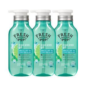 미쟝센 프레시팝 샴푸 미셀라모히또 500ml, 3개