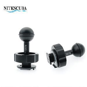 Nitescuba 다이빙 쉘 콜드 핫 슈 어댑터, 볼 마운트 베이스 고프로 Tg6 5 카메라 하우징, 수중 사진