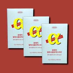 원데이 알파cd 알파시클로덱스트린 3g 14포 3박스 파인애플맛