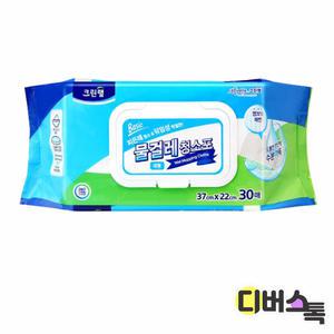 [디버스톡] 크린 물걸레청소포 (대형/30매)
