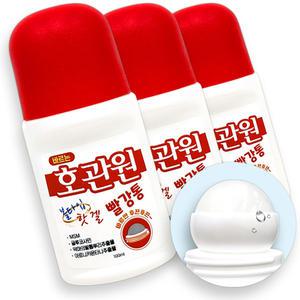 바르는 호관원 빨강통 핫겔 100ml (3개) 물 파스 근육 통 볼타입 스틱형