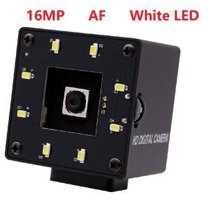 ELP 자동 초점 HD PC 웹캠, 왜곡 렌즈 없음, UVC 플러그 플레이, 산업용 16MP 나이트 비전, USB 카메라, 백