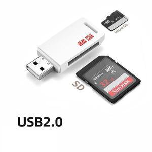 USB 2.0 TF 마이크로 SD 카드 리더 고속 데이터 전송 변환기 컴퓨터 노트북 디스크 어댑터 동글