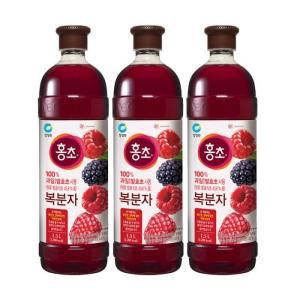 [청정원] 홍초 복분자 1.5L x 3병