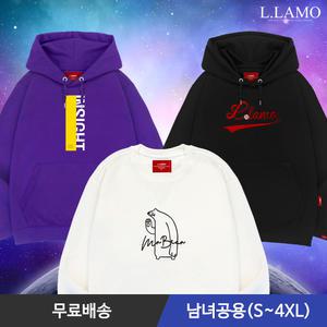 엘라모 인기 맨투맨 후드티 외 60종 남녀공용 오버핏 빅사이즈 S~4XL 긴팔티/커플티/무지티