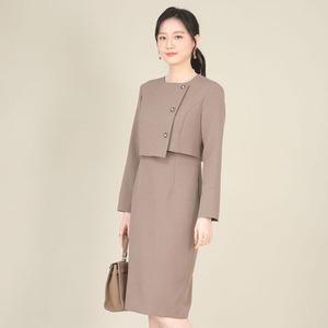 [NS홈쇼핑]애비뉴투지 엄마옷 하객룩 레이어드 단추장식 봄 가을 정장 원피스 K03519..