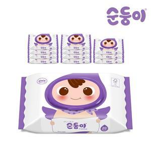 [순둥이]cE휴12 /프리미엄 엠보싱 휴대 캡형 20매 12팩